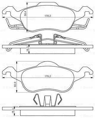 КОЛОДКИ Перед FORD FOCUS И Mk1 все 1998 - 2005 Производитель запчасти Bremsenn foto 2