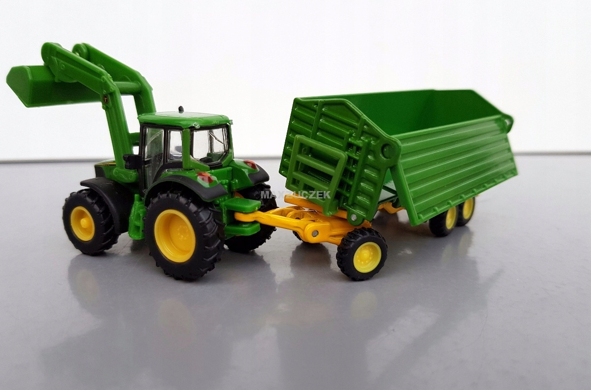 SIKU 1843 TRAKTOR JOHN DEERE PRZYCZEPA 1:87 Wiek dziecka 3 lata +