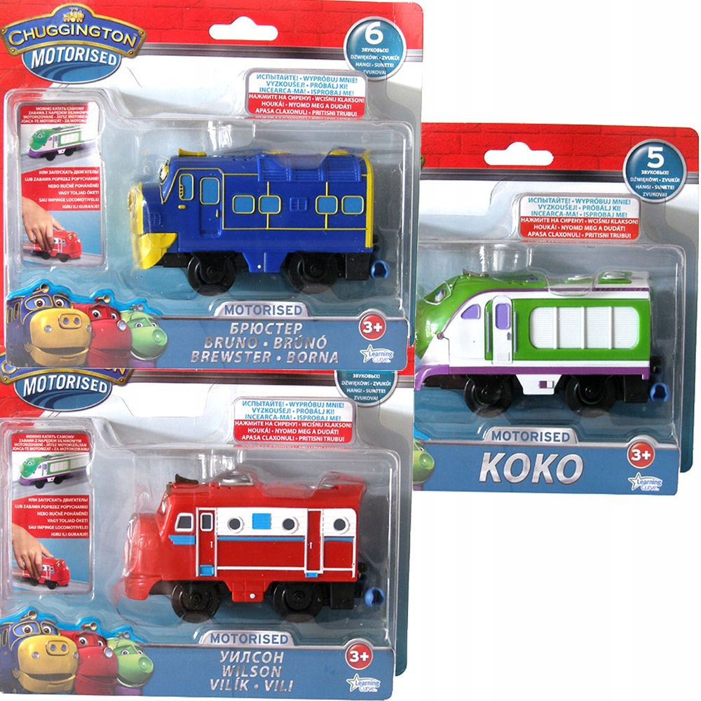 

Chuggington Lokomotywy Koko Wilson Bruno Z Napędem