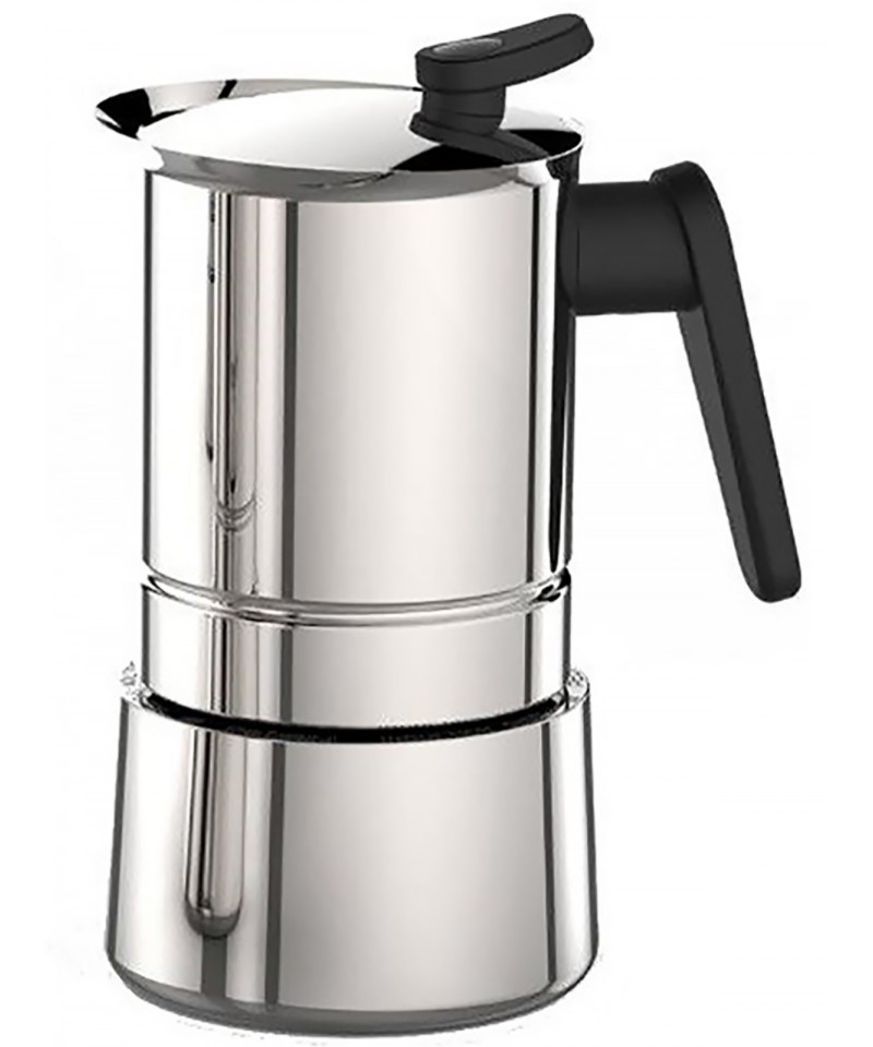 Pedrini Steel Moka Kávovar ind 6 tz moderní