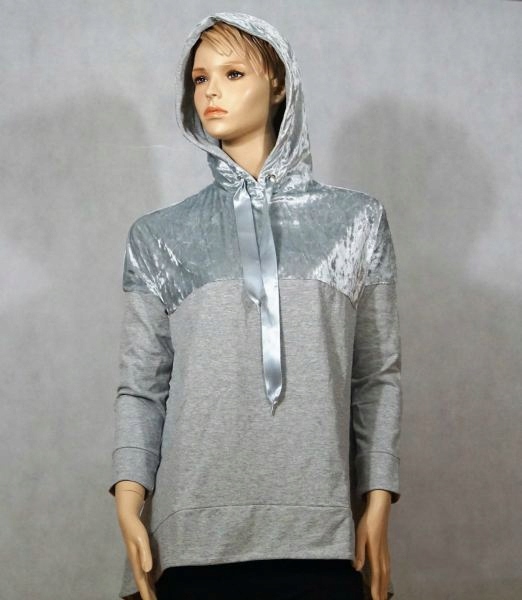 

Bluza z kapturem oversize dwu kolorowa rozmiar M
