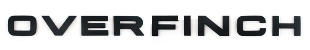 ЭМБЛЕМА RANGE LAND ROVER OVERFINCH МАТОВЫЙ ЧЕРНЫЙ