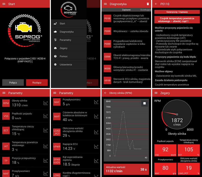 SDPROG + iCar3 BT OBD2 DIAGNOSTYKA PEUGEOT DACIA Marka inna