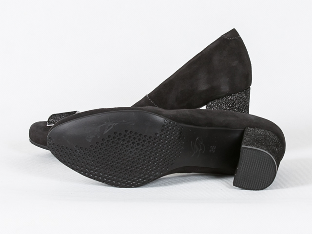 GRODECKI 1182 czółenka POLSKIE popielate 40 SKÓRA Rozmiar 40