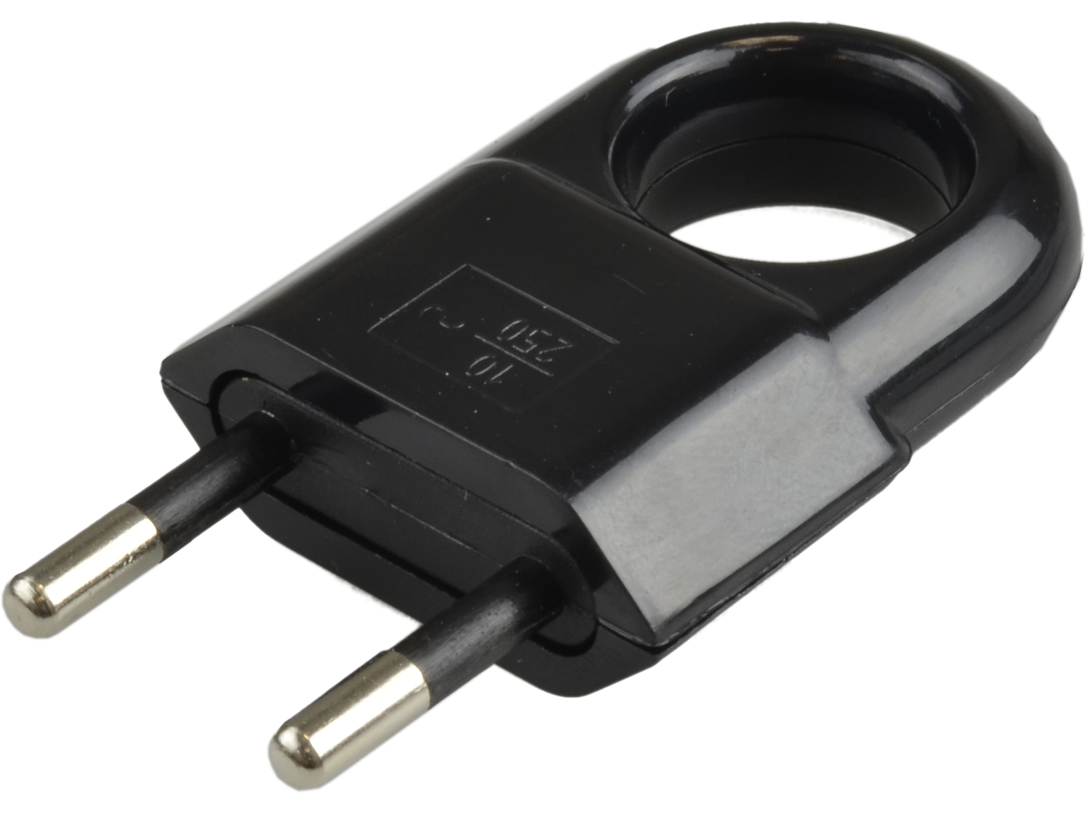 

Wtyczka elektryczna mała płaska z uchwytem 230V