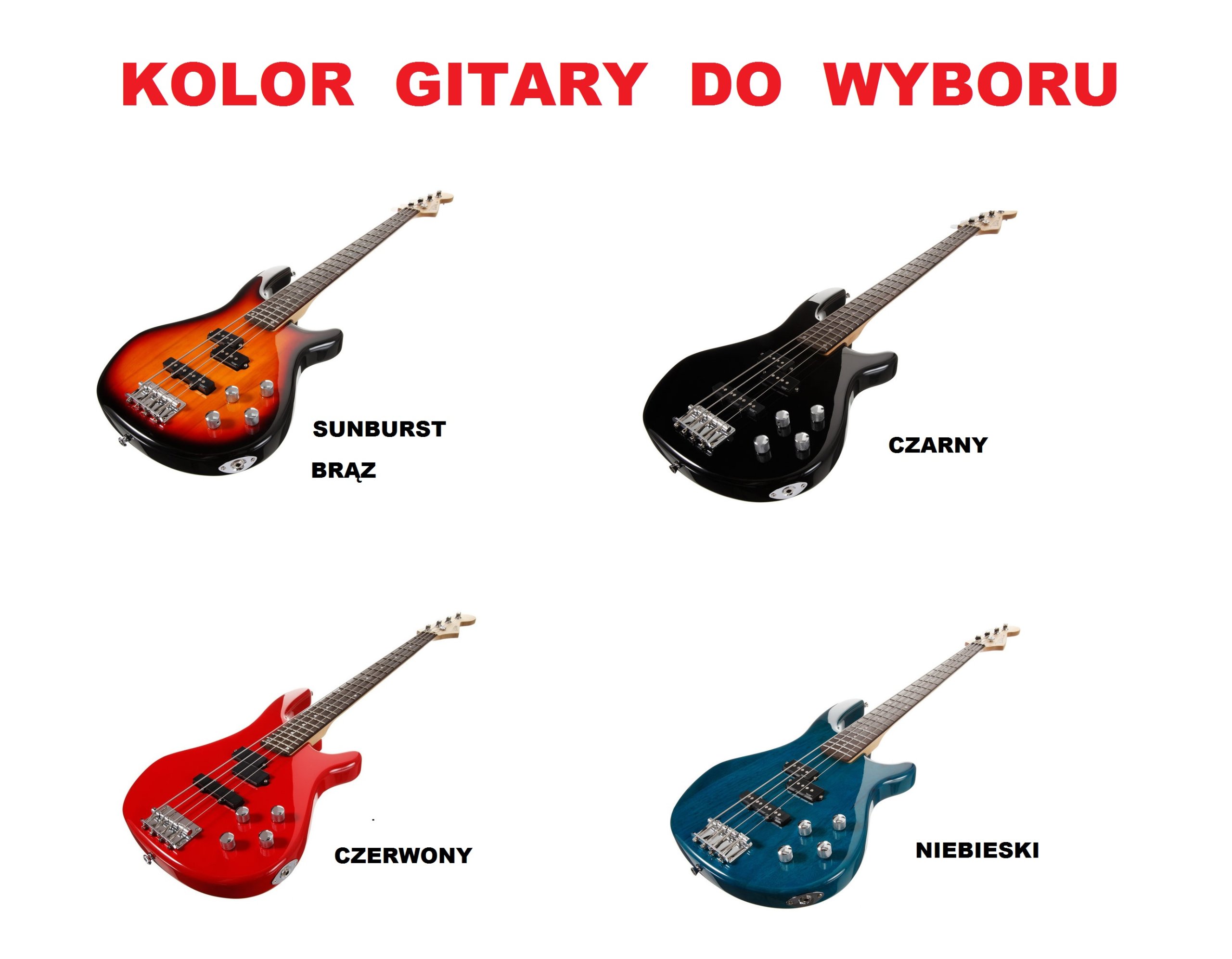 GITARA BASOWA VISION - NIEMIECKA - PROMOCJA! Wersja Praworęczna