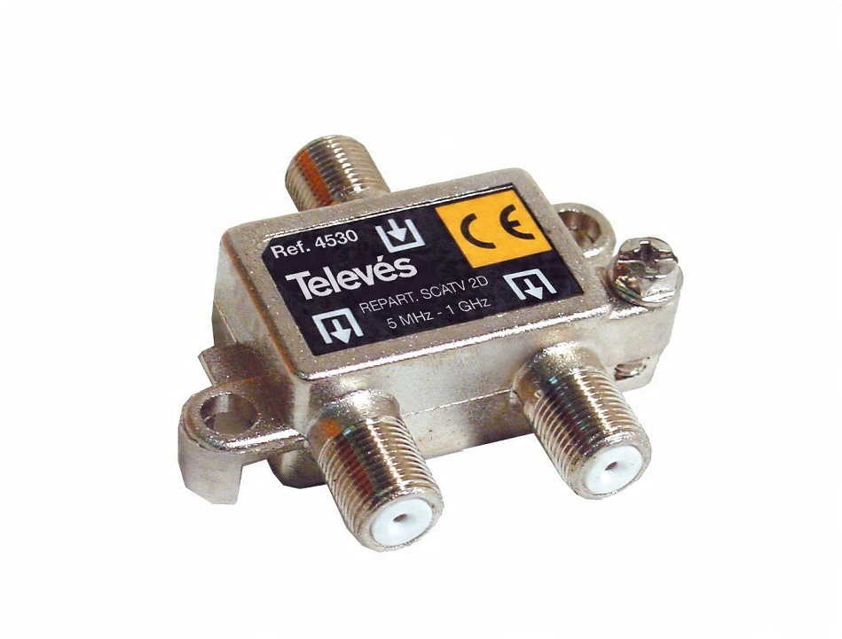 

Rozgałęźnik 1/2 Televes 4530 2TV Splitter Dvb-t Hq