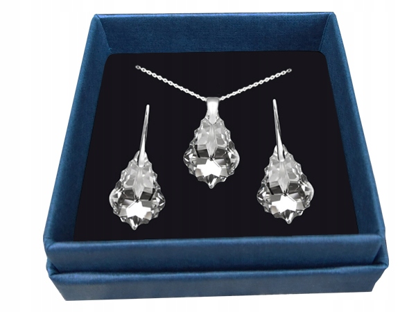 KOMPLET BIŻUTERII Z KRYSZTAŁAMI SWAROVSKI B22mm Marka Inna marka