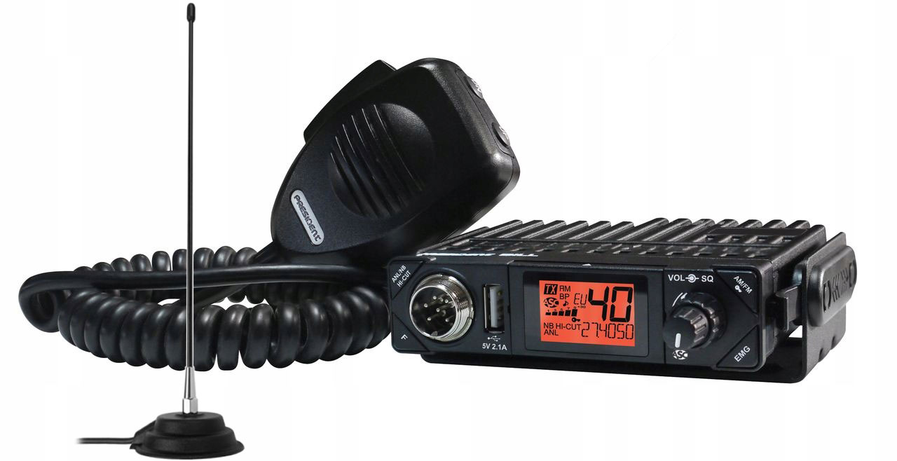 

Radio Cb President Bill Mini Asc Usb ant Florida