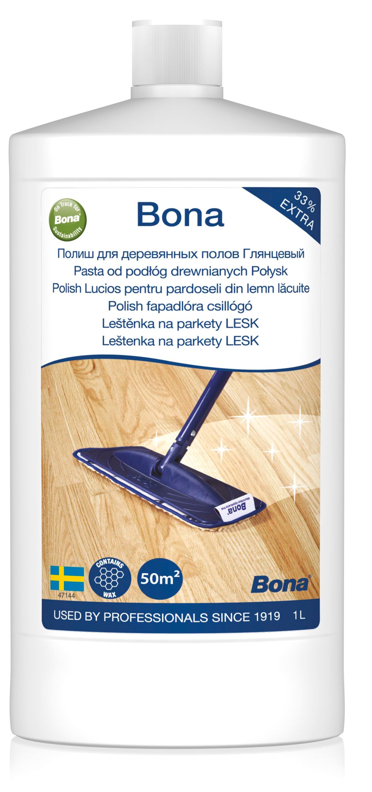 Bona Pasta Do Konserwacji Podłóg Drewnianych Połysk 1 L