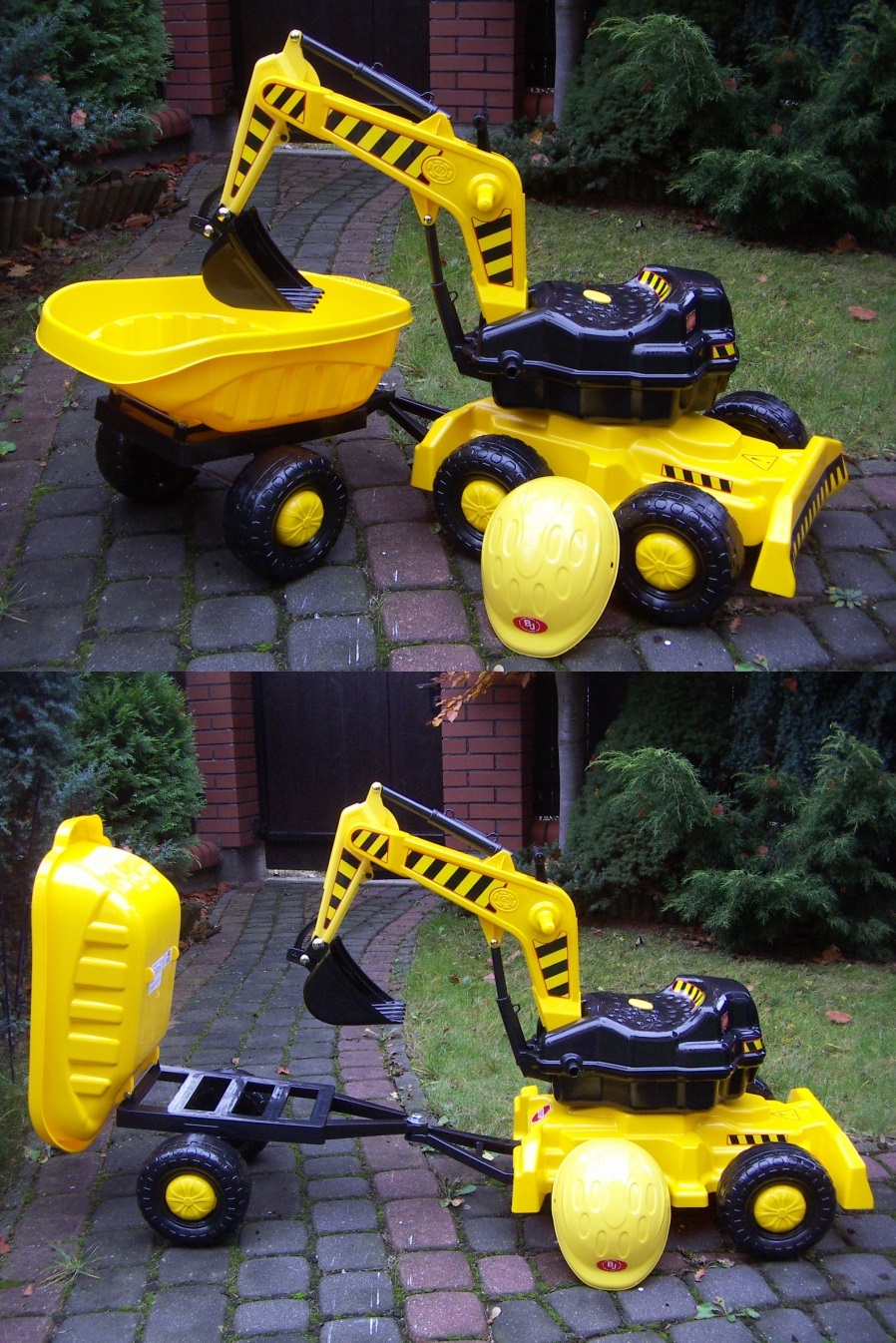 MEGA ZESTAW: KOPARKI +RUCH. ŁYCHA +KASK +PRZYCZEPA Efekty ruchowe