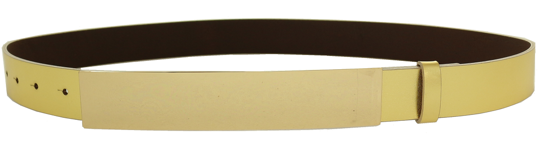 

Szeroki Złoty pasek Blacha klamra Mirror 16x2,9 cm