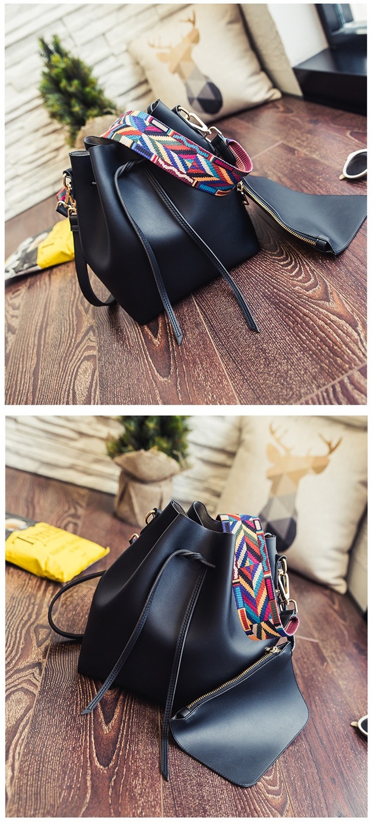 ORYGINALNA TOREBKA WOREK AZTECKI KOLOROWY PASEK Płeć kobieta