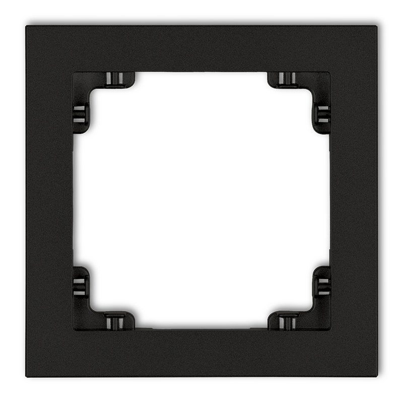 

12DR-1 Ramka pojedyncza Deco Karlik czarny mat