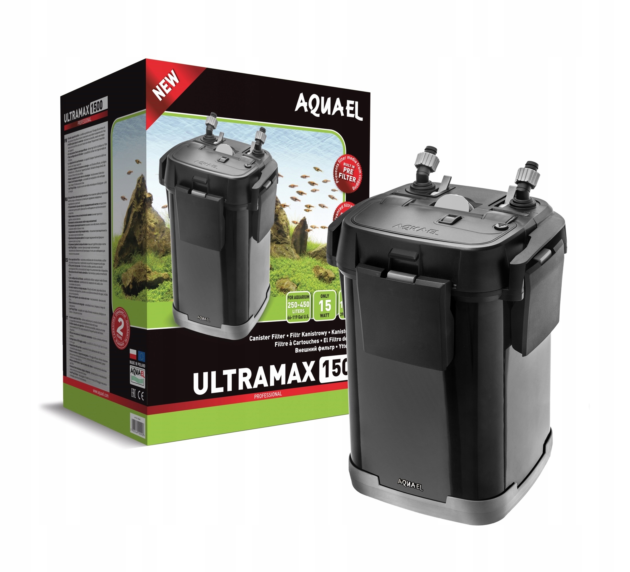 Levně Aquael Ultramax 1500 kelímkový filtr do akvária