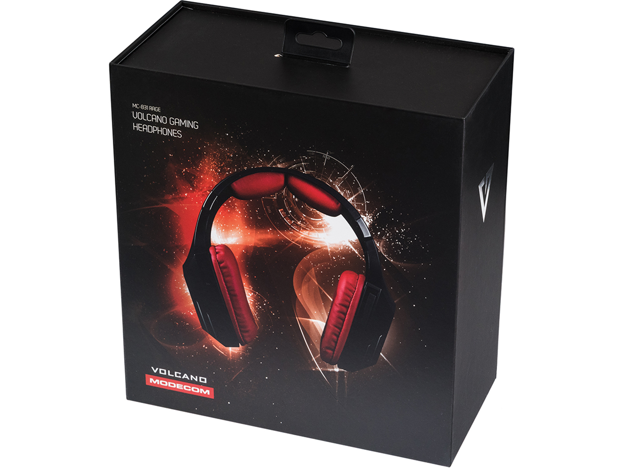 SŁUCHAWKI GAMINGOWE Z MIKROFONEM NA PAŁĄKU - MODECOM VOLCANO MC-831 RAGE Mikrofon tak