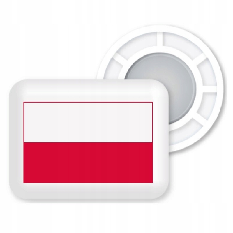 BibBits magnet na štartové číslo - Vlajka Poľský