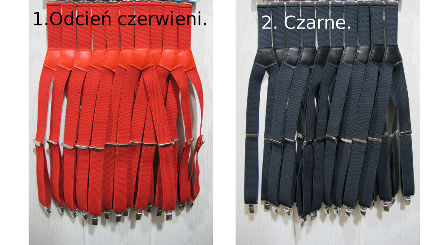 SZELKI dziecięce ŚREDNIE PLUS 5-8 LAT KOLORY Rodzaj szelki