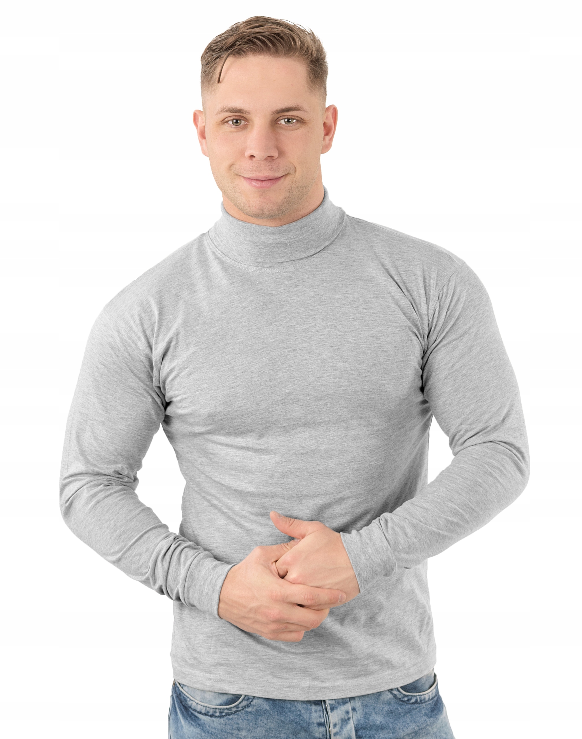 

Elegancki Sweter Golf Męski Golfy Wxm r L melanż