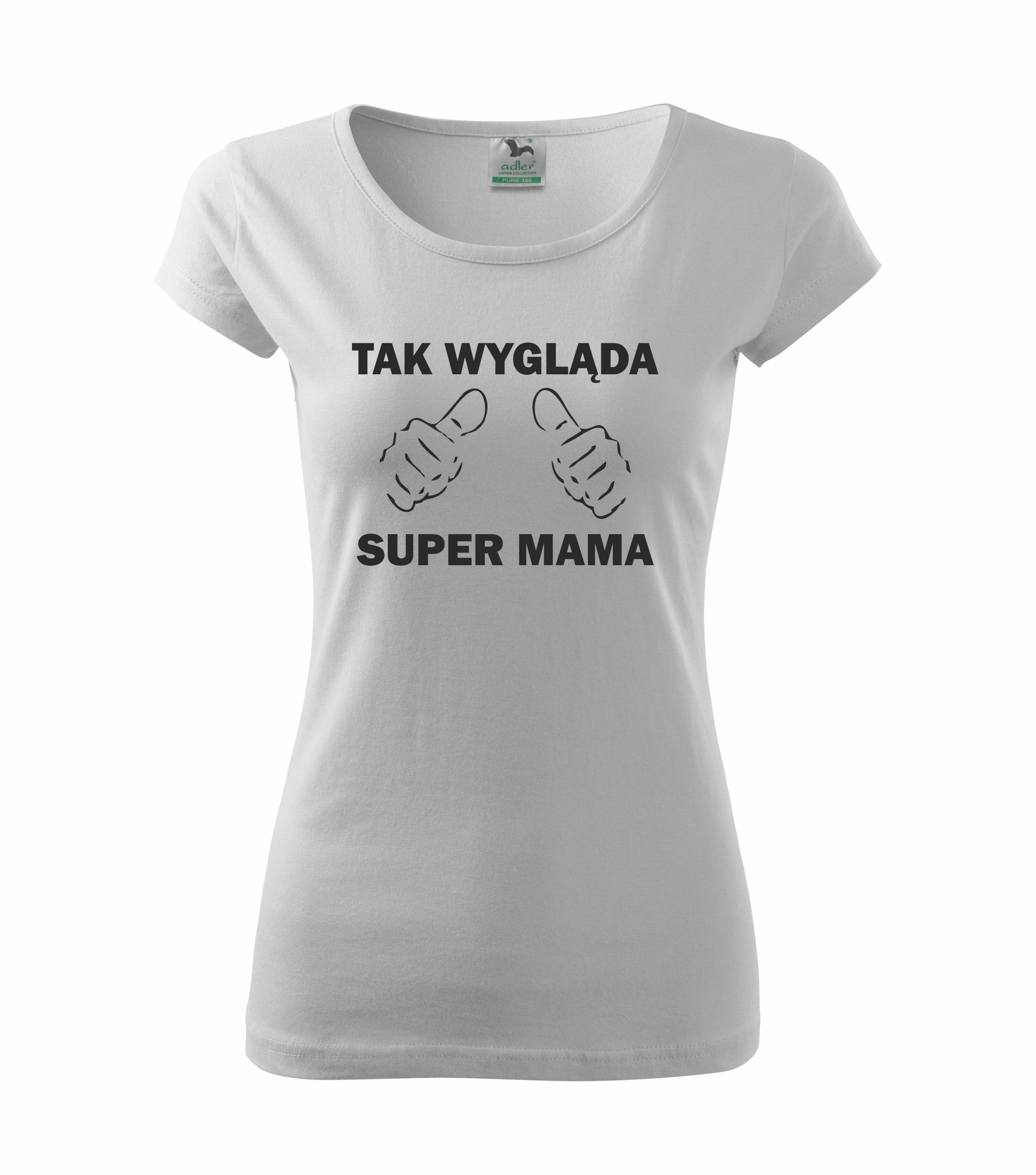 

Koszulka najlepsza super mama Dzień Mamy L