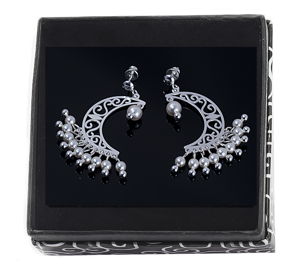 

Swarovski Kolczyki Perłowy Księżyc perły Dla Niej