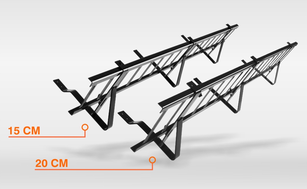 Płotek 150cm 4uch do blachodachówki 400/20 brąz Długość 150 cm