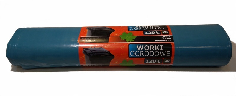 

Worki ogrodowe liście trawa 120L 20szt Supermocne
