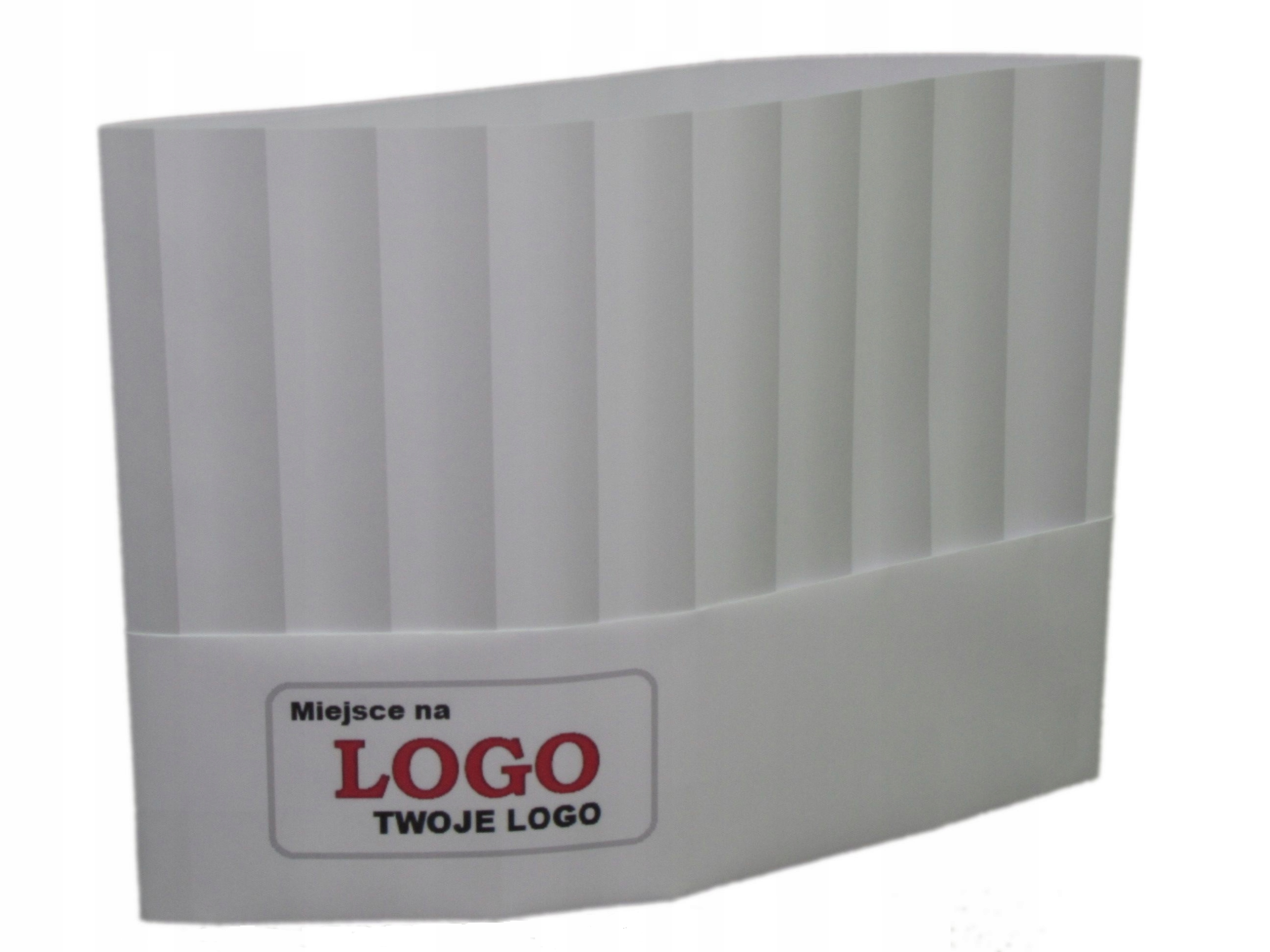 CZAPKA KUCHARSKA PAPIEROWA+LOGO CZAPKI REGULOWANE Marka inna