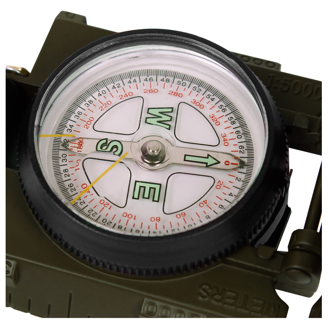 KOMPAS TURYSTYCZNY BUSOLA METALOWY MIL-TEC US RANGER PODŚWIETLANY OLIVE Model metalowy