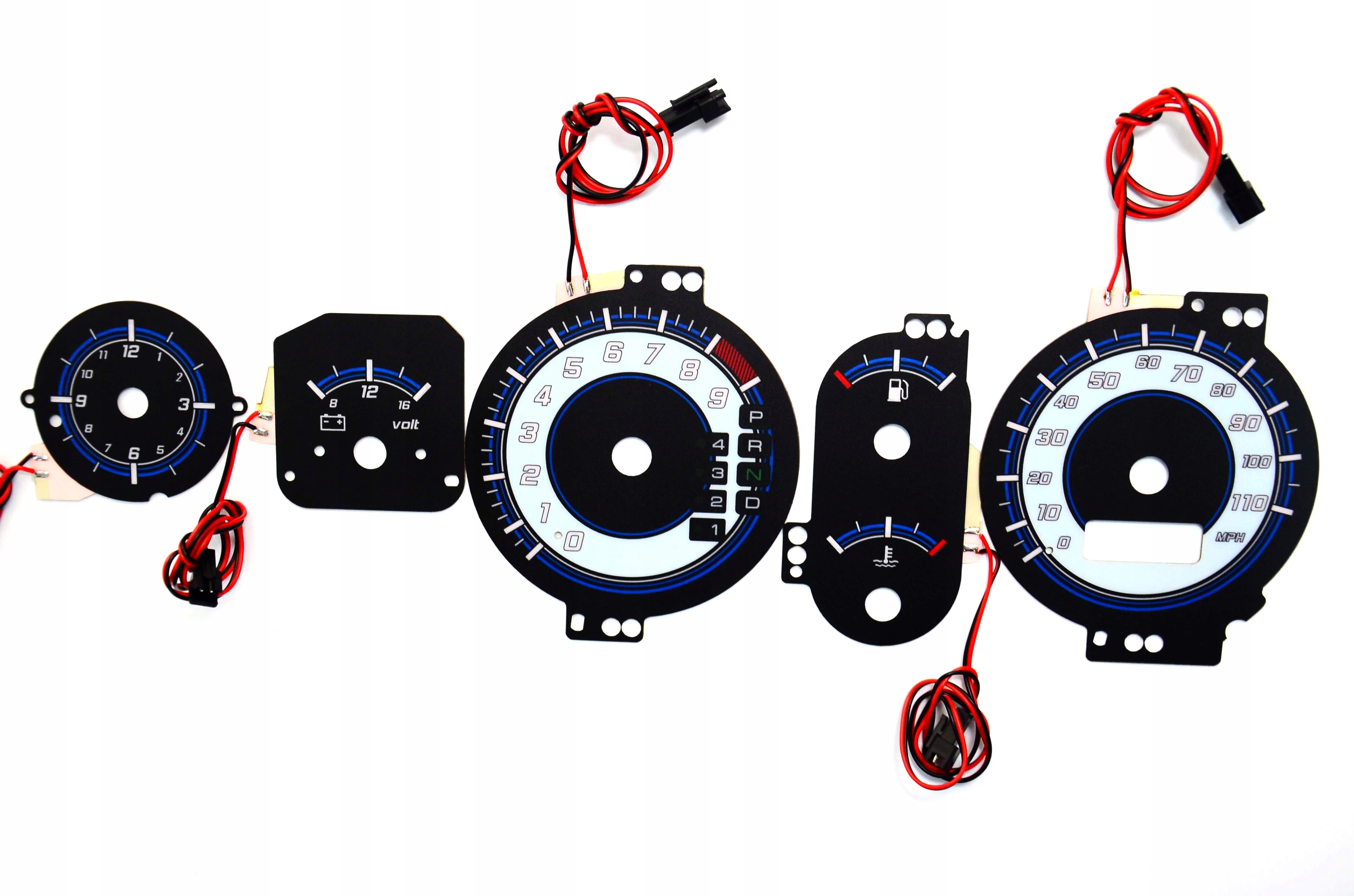 Mitsubishi FTO Tarcze licznika INDIGLO wzór 4
