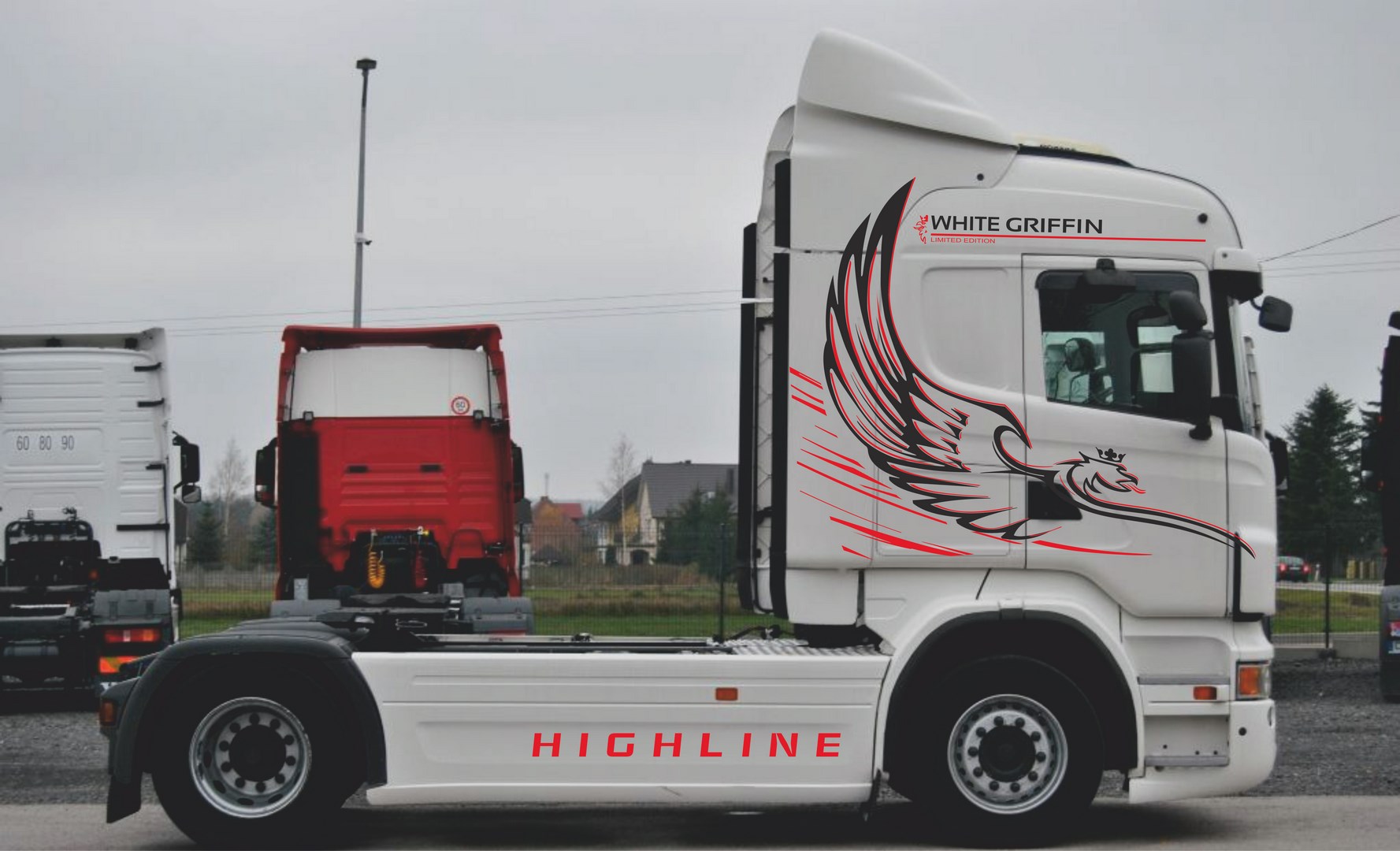 НАКЛЕЙКИ НАКЛЕЙКА SCANIA R TOPLINE HIGHLINE GRIFIN