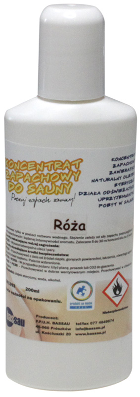 KONCENTRAT ZAPACHOWY DO SAUNY RÓŻA 200 ml