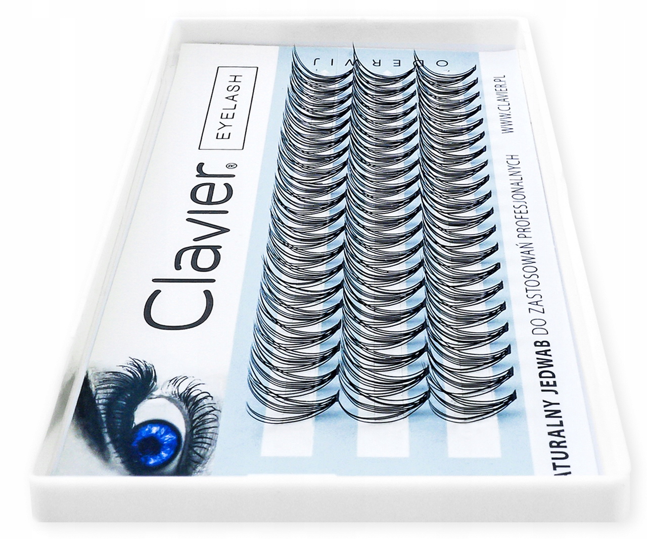 

Kępki Rzęsy 13mm Clavier Jedwabne Naturalne Gęste