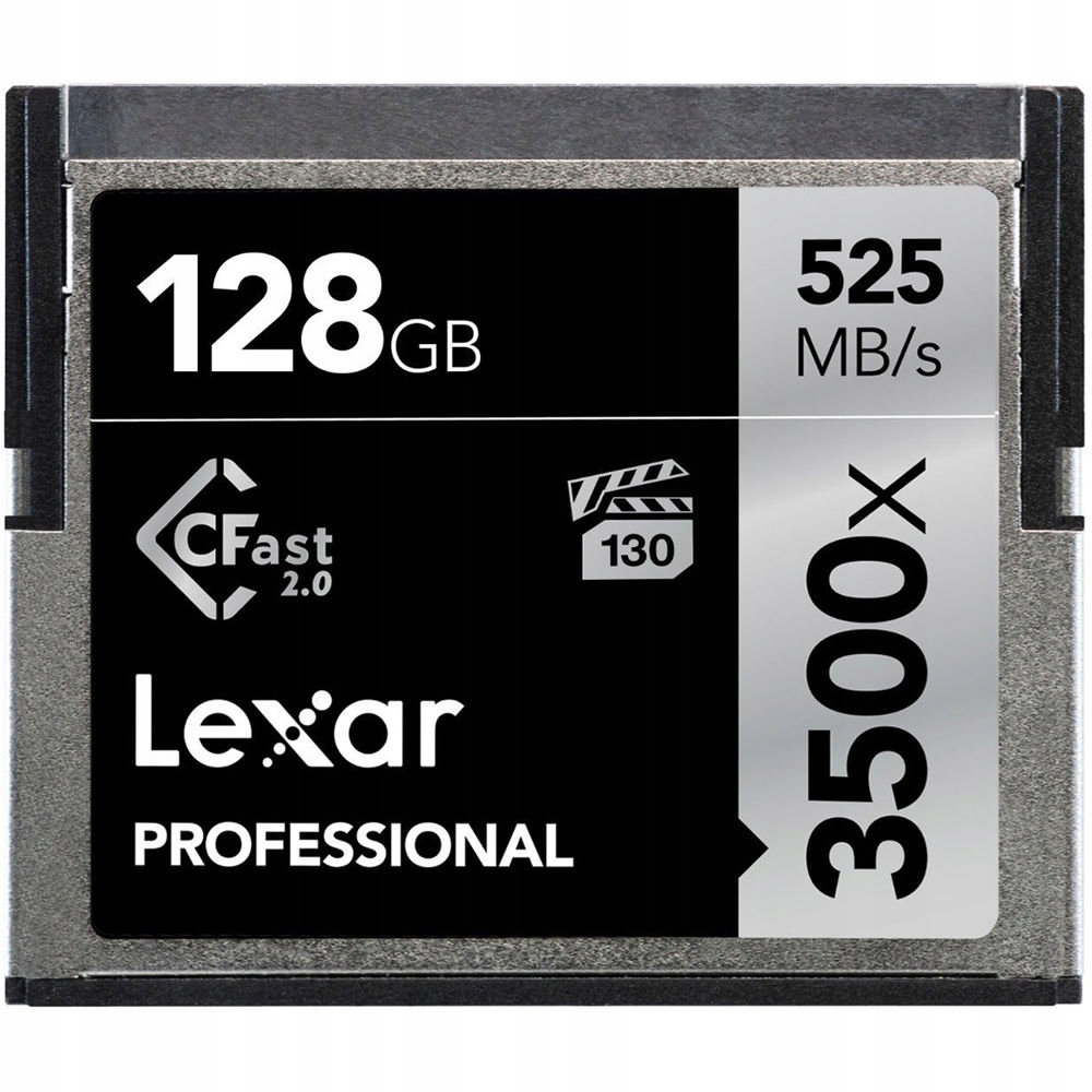 

Lexar CFast 2.0 128GB 3500x 525MB/s