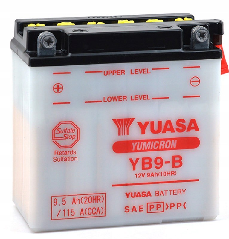 YB9-B - Батарея 9AH/115a L + Yuasa YB9-B HONDA CB200 250