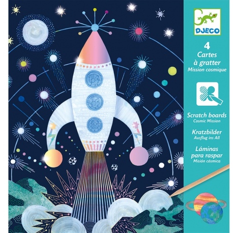 

Djeco zestaw Art wydrapywanki Kosmos 7+ 9727