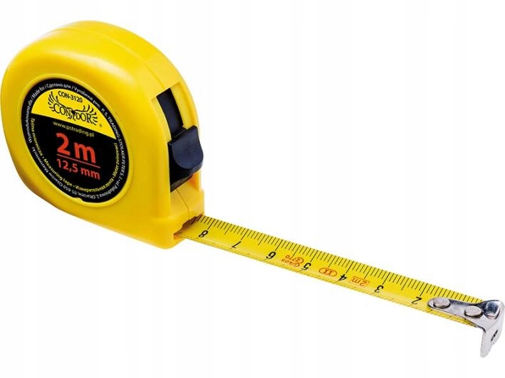 

Miara Zwijana Metr Miarka Taśma Z Blok. 2mx12,5mm
