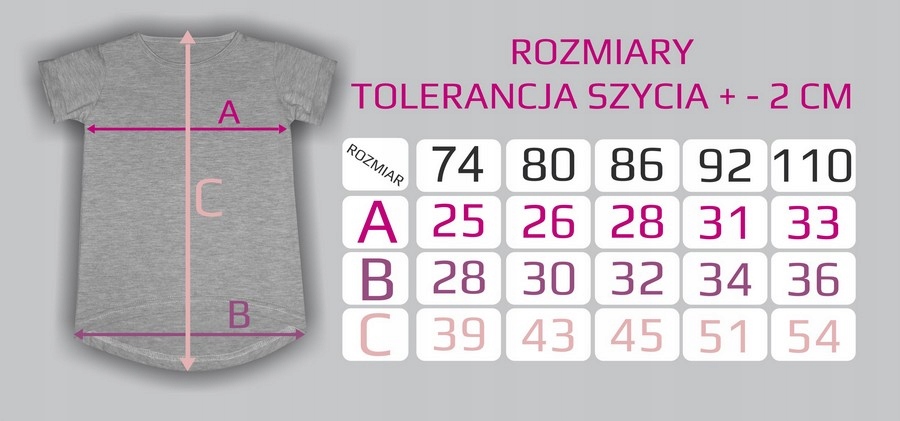 TUNIKA KOSZULKA Z TWOIM NADRUKIEM IMIĘ JAKOŚĆ! 110 Rozmiar 110