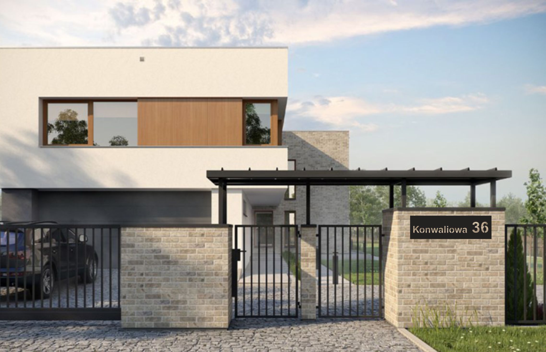 TABLICZKA ADRESOWA numer na dom 70x20 cm ALUMINIUM GRAWER Szerokość produktu 70 cm