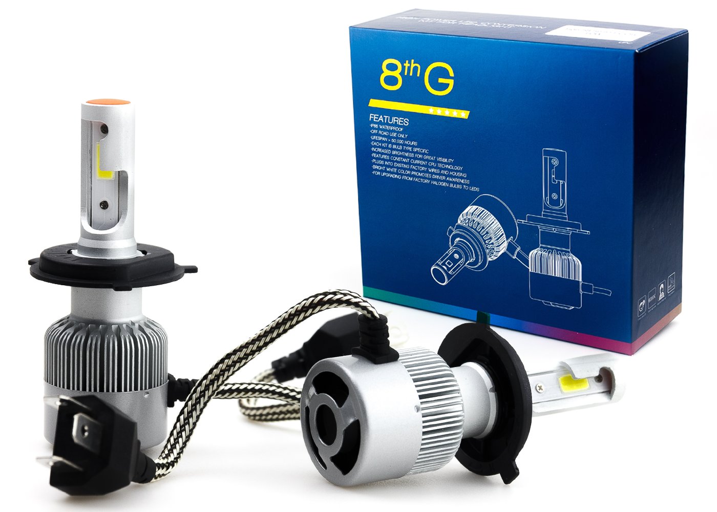 ŻARÓWKI LED H11 H8 H9 H16 DC9V32V CAN 120W 12000l LED H4 H7 H8 H9 H11