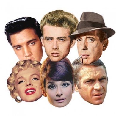 

Maski Hollywood gwiazdy 6 szt.