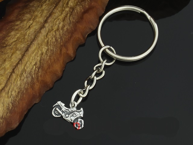 Srebrna zawieszka brelok do kluczy ścigacz motor 1 Rodzaj Wyrób jubilerski