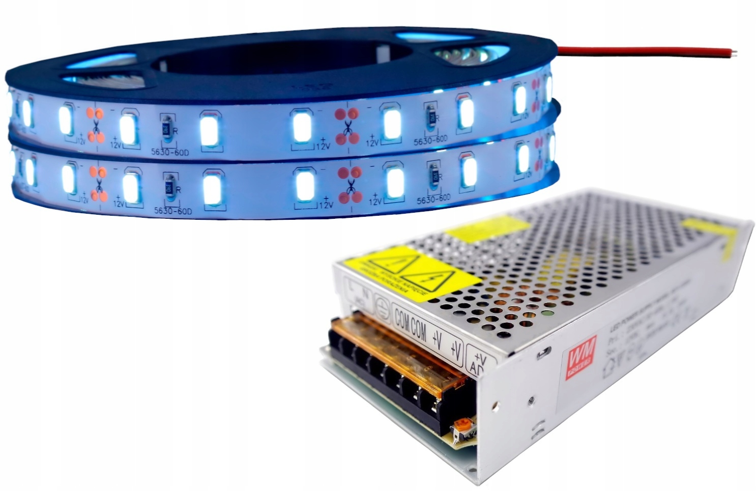 Led stropní osvětlení 300D 5630 bílá Studená 10 m