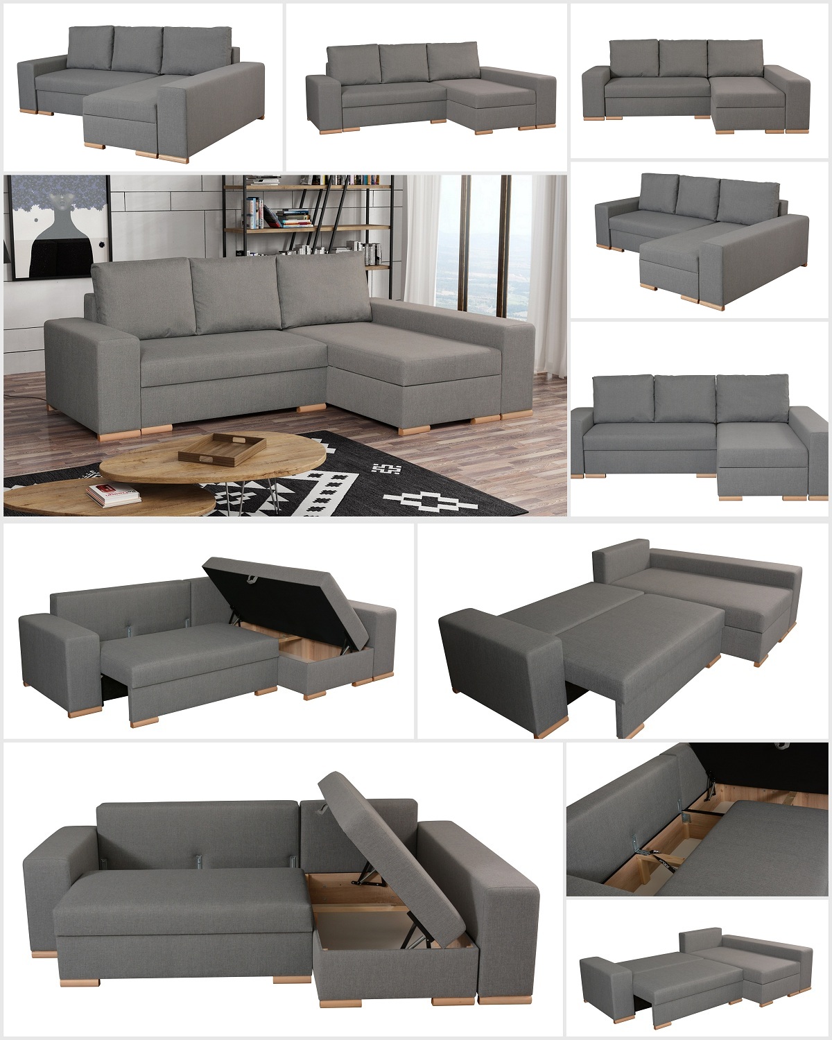 NAROŻNIK SOFA MASSIMO Z5 FUNKCJĄ SPANIA PRODUCENT Marka inna