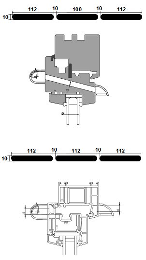 Nawiewnik do okna okien okienny VT 501 CIEMNY BRĄZ Rodzaj nawiewnik