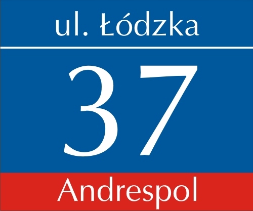 TABLICA ADRESOWA NUMER DOMU 30x25 Tablica posesji Szerokość produktu 25 cm