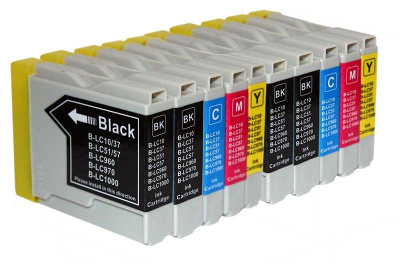 

10 Tusz LC1000 Do Drukarki Brother DCP135c DCP150c