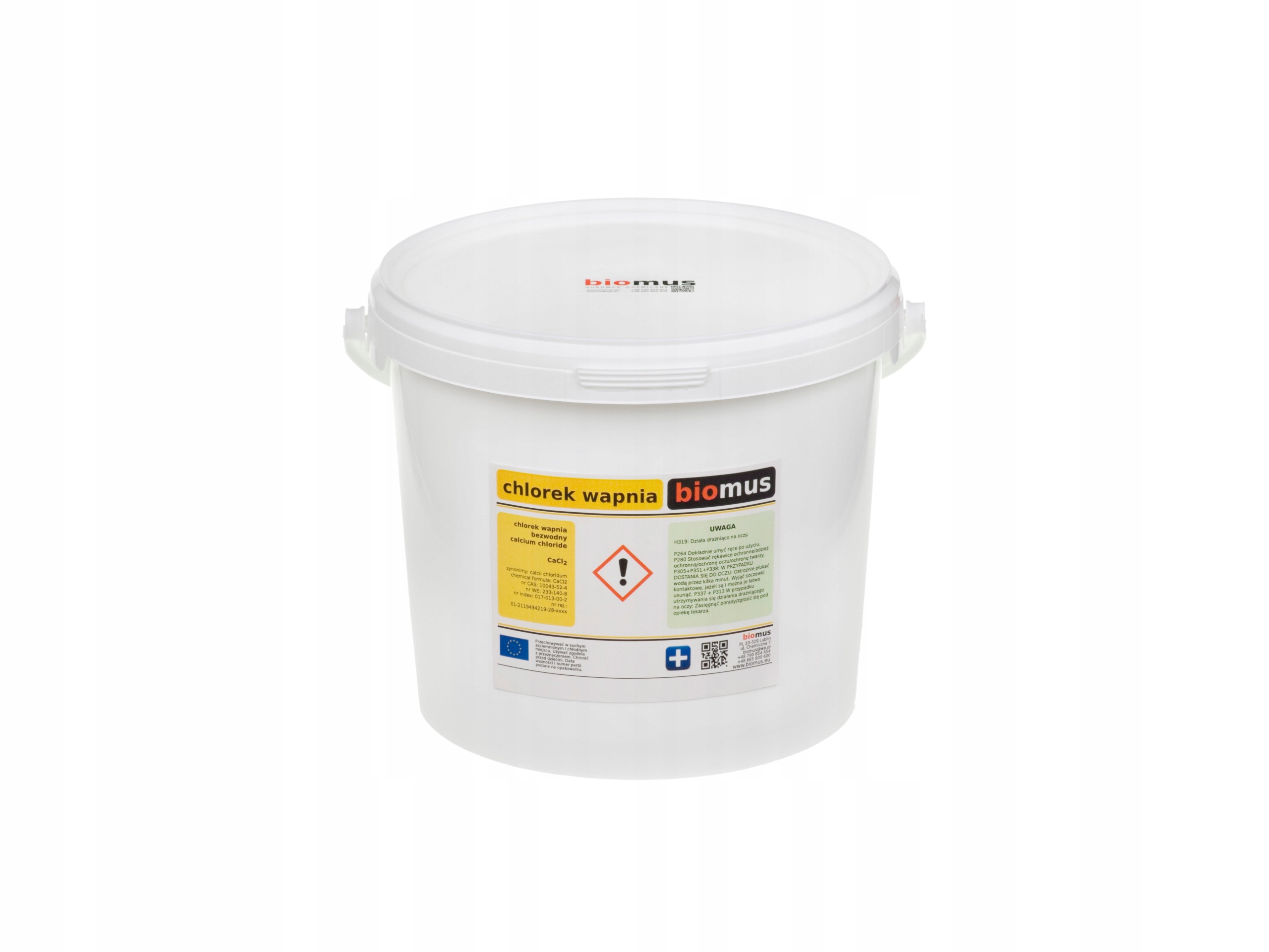 

Chlorek Wapnia bezwodny czysty Biomus 5kg