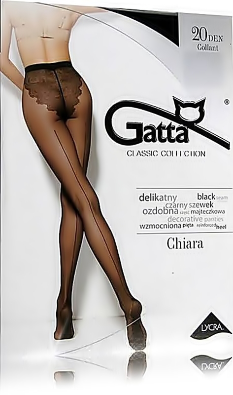 

Gatta Chiara 01 Rajstopy ze szwem Lycra Matowe r.M