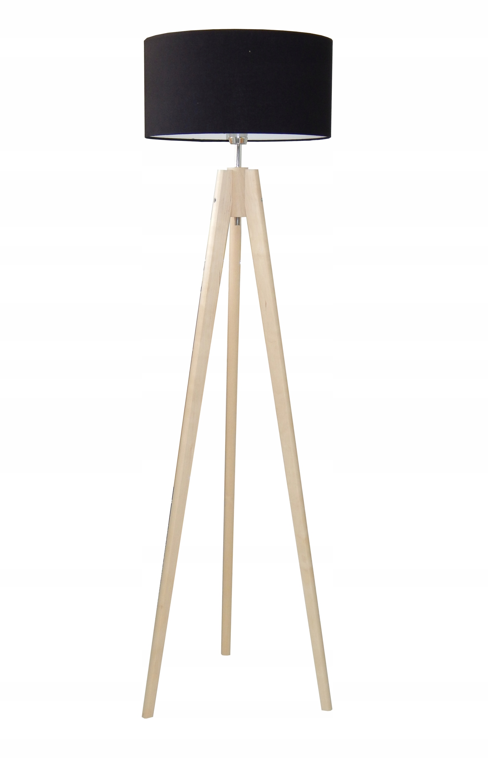 LAMPA STOJĄCA/PODŁOGOWA TRÓJNÓG TRIPOD DREWNO 165 Zasilanie sieciowe